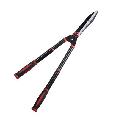 China Straight Professional Adjustable Hedge Shears Garden Scissors Lopper Pruning Tools Ratchet Shears for sale