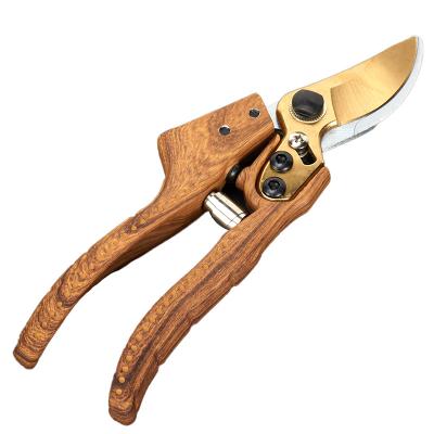 China Perfect Glazed Beak Handle Tree Pruner Pruning Shears Labor Saving Shears Ratcheting Blade SK5 Silver Pruning Scissors for sale