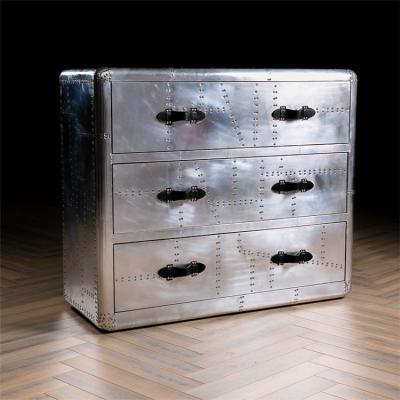 China Stored Interior Black Tissue Drawer Using Antique Aluminum Trunk Box Sale for sale