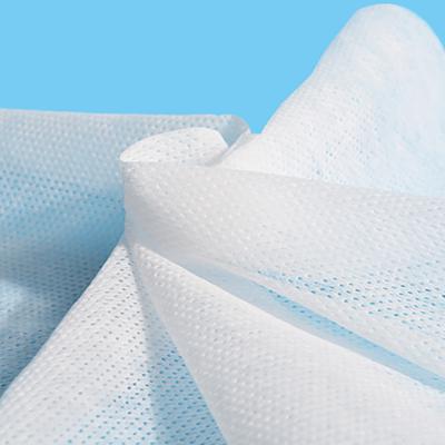 China Anti-static super soft 3d embossed nonwoven 100% hydrophilic es fiber hot air fabric for in baby daipers for sale