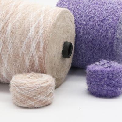 China 1.3/2CM fancy 100% polyamide nylon anti-pilling colorful imitated mink yarn textile do not shed with camouflage dyed and section dyed series for sale