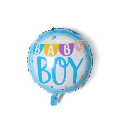 China New come self-closing 18 inch small baby and girl pattern foil balloons globos fairy party decoration for sale