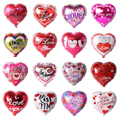 China 18 inch funny heart shape love balloon for party wedding engagement decoration foil balloon for sale