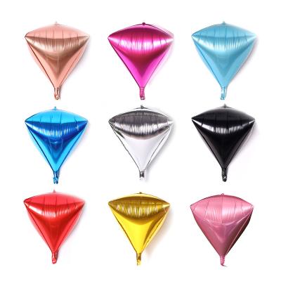 China Party 24 Inch 4D Diamond Cube Shaped Helium Ball Solid Foil Balloons Party Wedding Valentine's Day Birthday Party Decoration for sale