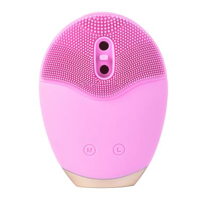 China Electronic Sonic Acne Treatment Beauty Vibrating Silicone Waterproof Facail Skin Care Remover Pore Cleansing Brushes for sale