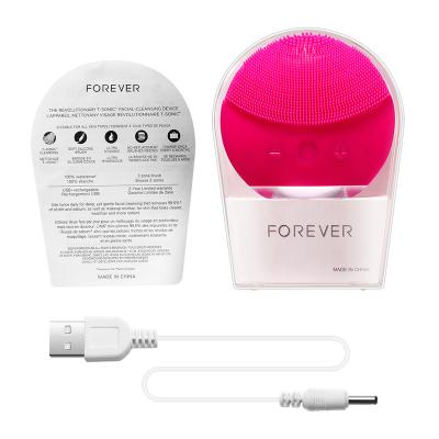 China 2020 Amazon Hot Selling Acne Treatment Silicone Electric Sonic Cleaning Brush Silicon Face Deep Cleansing Brush for sale