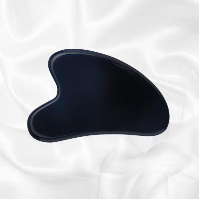 China Professional Gua Sha Facial Stone Massage Stone Body Black Obsidian Gua Sha Board for sale