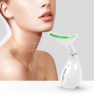 China Double Anti-Puffiness Chin Slim Neck Care Device Wrinkle Remover Machine Handheld Neck Massager For Neck Skin Tightening for sale