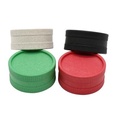 China Portable Biodegradable Plastic Four Cigar Grinder Layer Two Layers 56mm Diameter Tobacco Cookie Grinder for sale