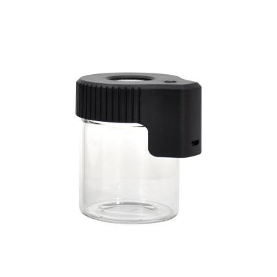 China Wholesale Cheap Expanding Led Jar Smell Proof Stash Jar Food Storage 155ml 500ml Led Containers With Magnify Lids for sale