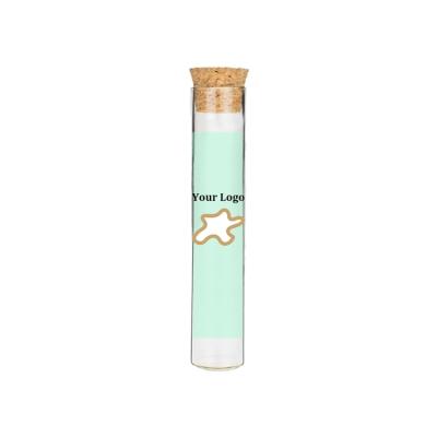 China Wholesale Daily Life Glass Common Tubes Custom Label Pre-Rolled Common Tube Packages With Cork Cigar Glass Tubes With Cork for sale