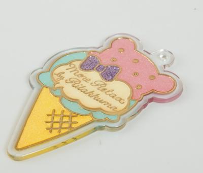 China Wholesale Ice Cream Fancy Shape Food Style Key Chain Acrylic for sale