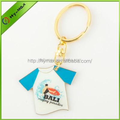 China Soft PVC Customized T Shirt Shape Key Chain for sale