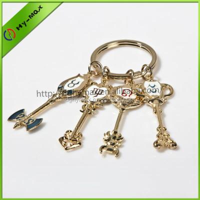 China Custom Metal Key Chain Gifts or Souvenir Disney Approved Factory Key Shape Metal Key Chain for sale