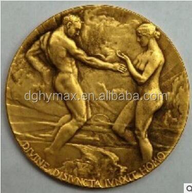 China Europe high quality cheap to customize antique gold antique coin with good finish for sale