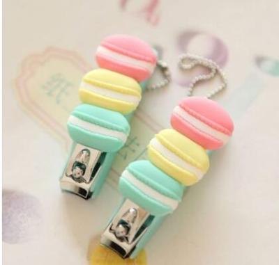 China Custom Key Chain Toe Novelty Macarons Nail Clippers for sale