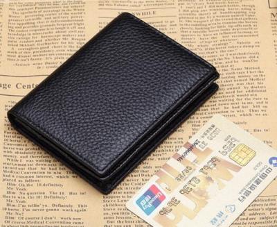 China Genuine Leather Business Card Holder Card Holder Genuine Leather Wallet for sale