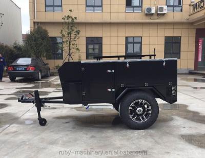 China Travel Trailer Offroad Folding Mini Trailer With Camper Tent for sale