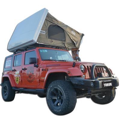 China Extended Type TORUK TK-01Hard Shell Roof Top Tent Car Canvas for Outdoor Off Road Travel Trailer Tent for sale