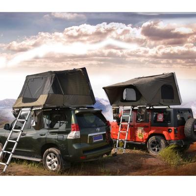 China Extended Type Hardshell Roof Top Car Camping Tent For Sale 4 Person With Annex Room Car Side Tent for sale