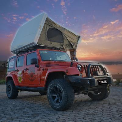 China TORUK ABS Plastic One Side Open Style Rooftop Extended Type Hard Shell Car Roof Top Tent Offroad Camping for sale