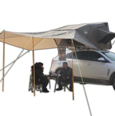 China Extended Type TORUK 4x4 Land Offroad Camper Awning Hard Shell Hardshell Roof Top Car Tent For Trailer With Car Side Awning Sun Shelter for sale