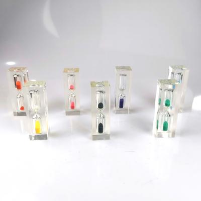 China Wholesale Gift Acrylic Clear Timing/Decoration/Timekeeper 1 Minutes Hourglass For Children Game Timing for sale