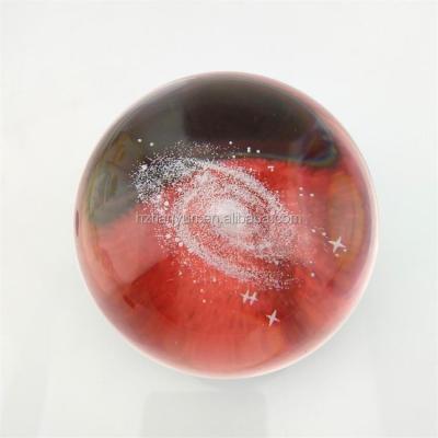 China Worldwide Home Decor Clear Galaxy Transparent Ball With Wooden Low Clear Crystal Balls for sale