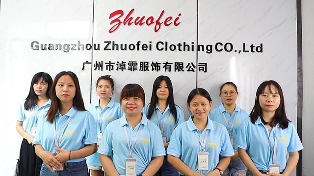 Verified China supplier - Guangzhou Zhuofei Clothes Co., Ltd.