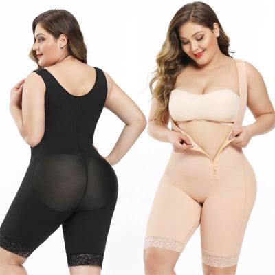 China Antibacterial Plus Size Shapers Body Fat Burning Fajas Shaper Colombians Belly Waist Shaper Powerful Full Body Training Support for sale