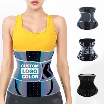 China Wholesale Private Label Waist Trainer Antibacterial Women Shaper Slimming Waist Belt With Reflector for sale