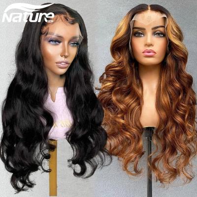 China Body Wave Brazilian Pre Plucked Lace Front Wigs Human Hair Wigs For Women Full HD Body Color Front Wigs 13x6 Sheer Wave Lace for sale