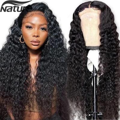 China Body Wave Water Wave Lace Front Human Hair Wigs Full Lace Front Wigs For Color Women 30 34 Inch HD Wet And Wavy Loose Deep Wave Frontal Wig for sale