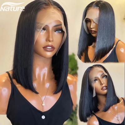 China Cheap Short Bob Straight Wig 13x4 Body Wave Lace Front Hair Wigs For Color Women Glueless 4x4 Brazilian Pre Plucked Closure Wig for sale