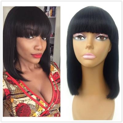 China Silky Straight Wave Machine Made Mono Wigs Bone Straight Hair Transparent Lace Bob Wigs For Black Women for sale