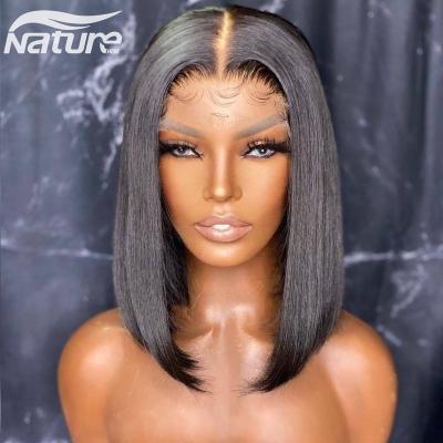 China 150% Raw Indian Straight Ready To Ship Short Bob Wigs Vendors Wigs For Women Colored Wigs for sale