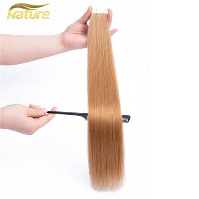 China Wholesale Straight Remy Skin Weft Tape Hair Extensions Double Drawn Cartoon Double In Hair Extensions Hair for sale