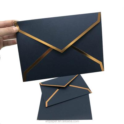 China Chinese Wholesale Fancy Luxury Business Envelope Customs Border Black Gift A4 C6 A5 Folder Business Papers Envelopes for sale