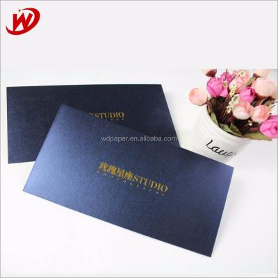 China China Alibaba Custom Pearl Paper Business Envelope Luxury Hot Stamping Invitations DL 250g Premium Wedding Envelopes for sale