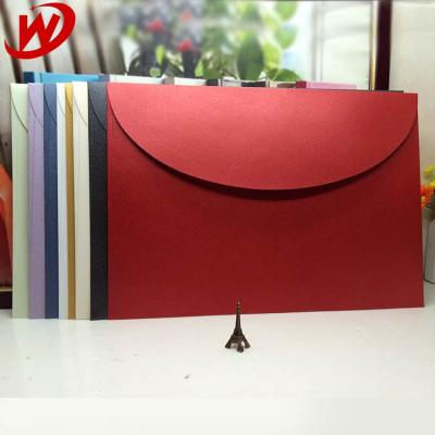 China Wholesale Business Envelope Custom Printed High Quality Cheap Colorful Pearl Paper Gift Envelopes For Card for sale