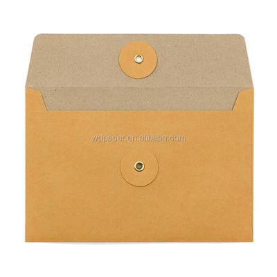 China Wholesale High Quality Popular Consumer Electronics Yiwu New Products Kraft Paper Custom Envelope With Button And String for sale