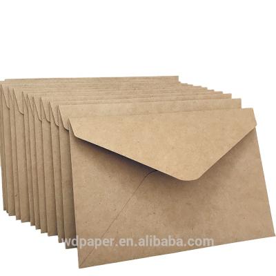 China Wholesale Custom Natural Recyclable Envelope 100% Paper Envelope A1 A2 A3 Brown Gift Envelope Wrapping Paper Packaging for sale