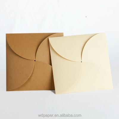 China Elegant New Products Customized High Quality Invitation Card Petal Fold Card Envelopes for sale