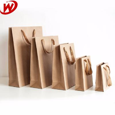 China China Recyclable Suppliers Cheapest Recyclable Brown Paper Bag Packaging With Handle for sale