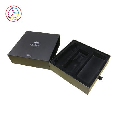 China Cosmetics Flocking Blister Cardboard Gift Box Matte Lamination for sale