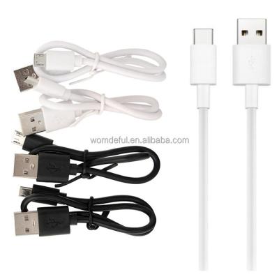 China Wholesale Type C Micro USB MP3/MP4 Player Custom 2A 8pin Cable Charging iPhone Huawei Samsung Phone Charger Data Sync USB Cable Black/White for sale