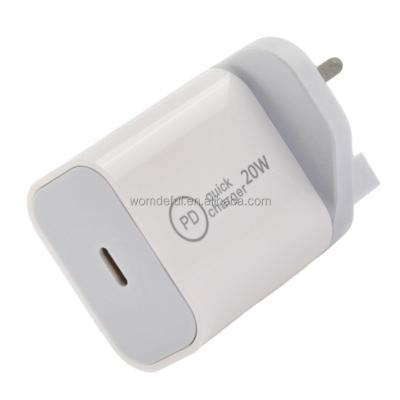 China UniversalÂ   20W USB C PD Fast Charging Charger For New iPhone 12 Mini Pro AC Power Adapter For Xiaomi Huawei Samsung USB C Type Charger for sale