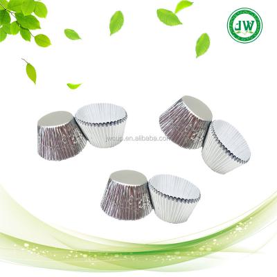 China New 6 Colors Silver Disposable Foil Cake Cups For Baking Cakes for sale