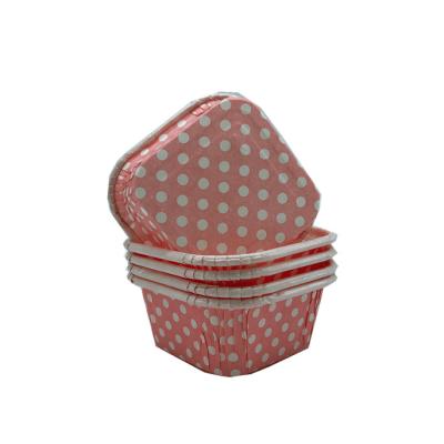 China Disposable PET Liner Greaseproof Party Square Small Dessert Paper Bowl for sale