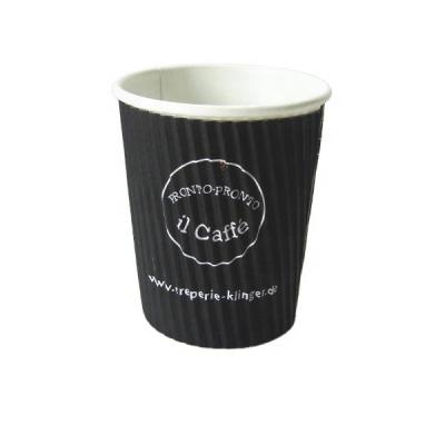 China High Quality Custom Printed Ripple Wall 8oz 10oz 12oz 16oz Ripple Mug For Hot Beverage Coffee Beverage Packaging for sale